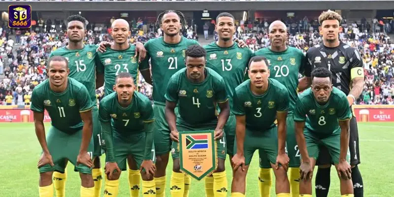 Sơ đồ đội hình dự kiến của South Africa với bộ khung từ Mamelodi Sundowns
