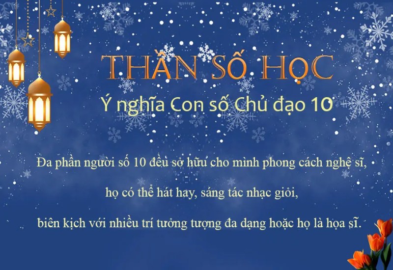 Những con số may mắn của người mang số 10 trong thần số học
