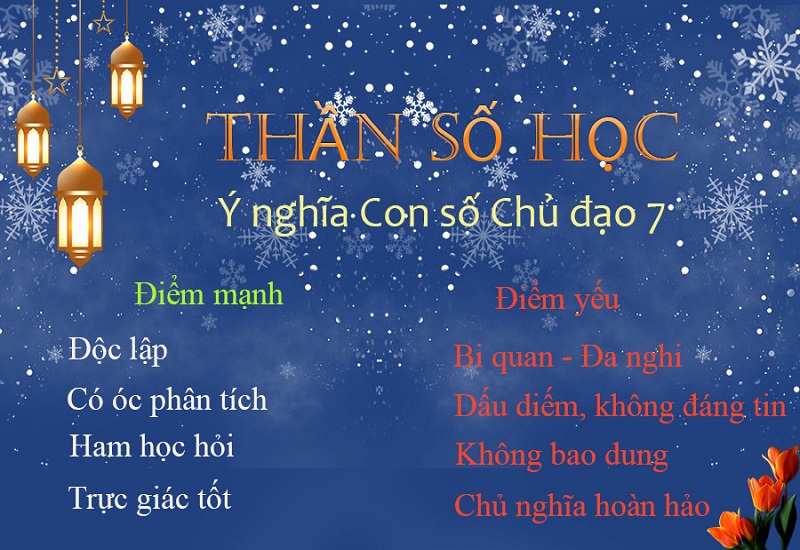 Đặc trưng cơ bản của người có số chủ đạo 7