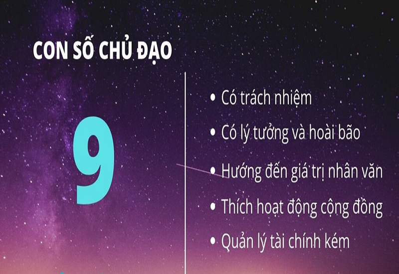 Đặc điểm con số chủ đạo số 9